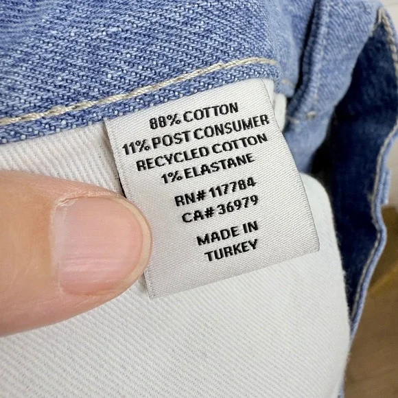 NEW RAILS The Getty Crop High Rise Wide Leg LIGHT INDIGO Patchwork Jean WOMEN 30